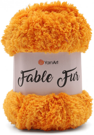 Пряжа для вязания «Fable Fur», цвет 985 оранжевый