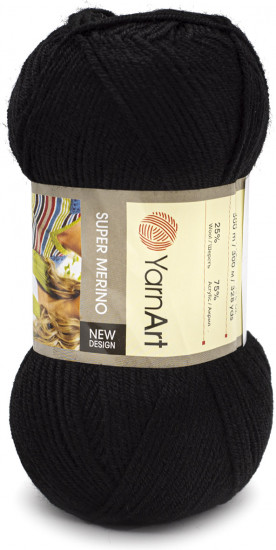 Пряжа для вязания «Super Merino», 217 Черный