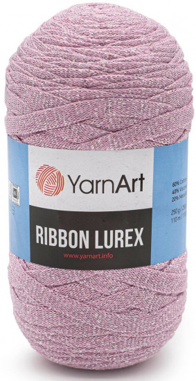 Пряжа для вязания «Ribbon Lurex», цвет 732 розовый
