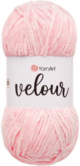 Пряжа для вязания «Velour», 854 Светло-розовый