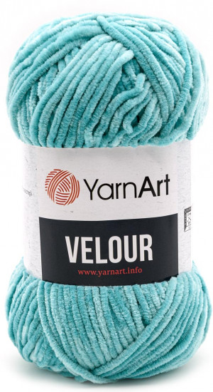Пряжа для вязания «Velour», 864 Голубая бирюза