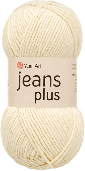 Пряжа для вязания «Jeans Plus», 03 Молочный