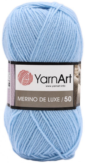 Пряжа для вязания «Merino de Lux», цвет 215 светло-голубой
