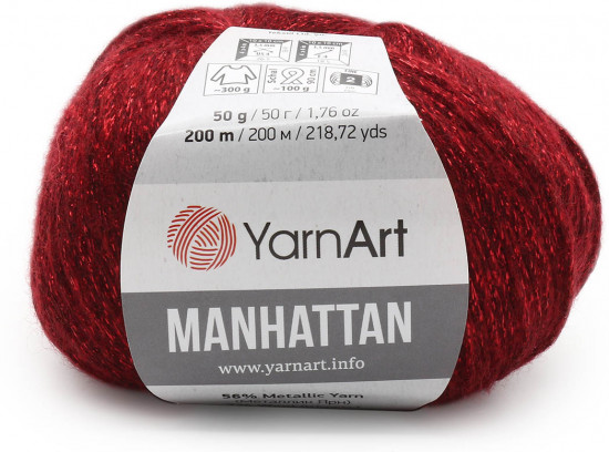 Пряжа для вязания «Manhattan», 913 Красный