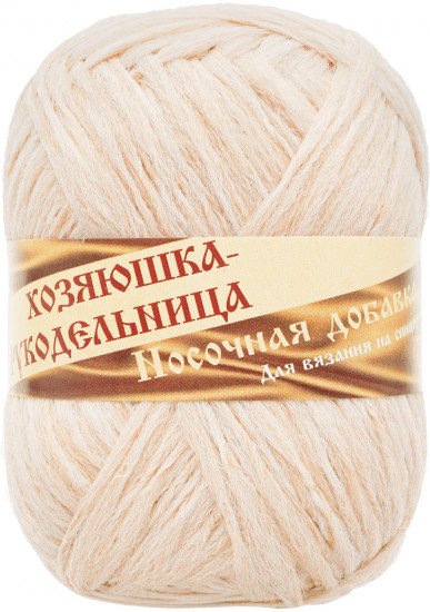 Пряжа для вязания «Носочная добавка», цвет белый меланж