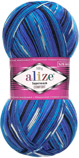 Пряжа для вязания «Superwash Comfort Socks», цвет 4446 секционный