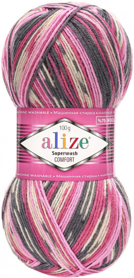 Пряжа для вязания «Superwash Comfort Socks», цвет 7707 секционный