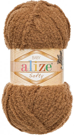 Пряжа для вязания «Softy», цвет 321 коричневый