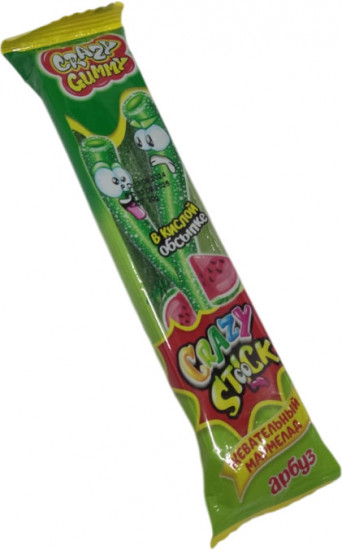 Мармелад со вкусом арбуза «Crazy Gummy Crazy»
