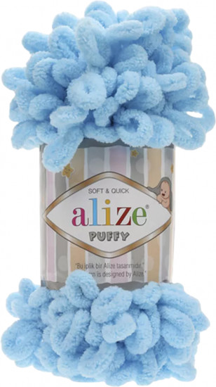 Пряжа для вязания «Puffy», цвет 287 светло-бирюзовый