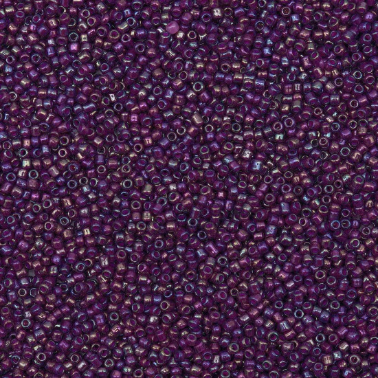 Бисер прозрачный с цветным центром, цвет 213 фиолетовый