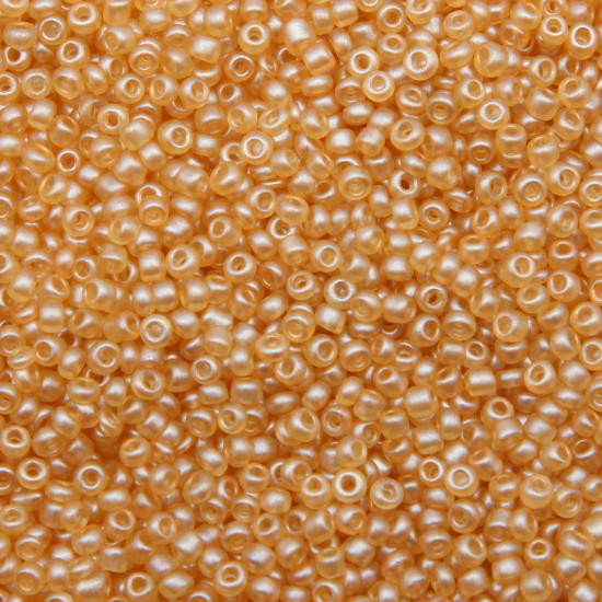 Бисер прозрачный, цвет M902 светло-золотой матовый