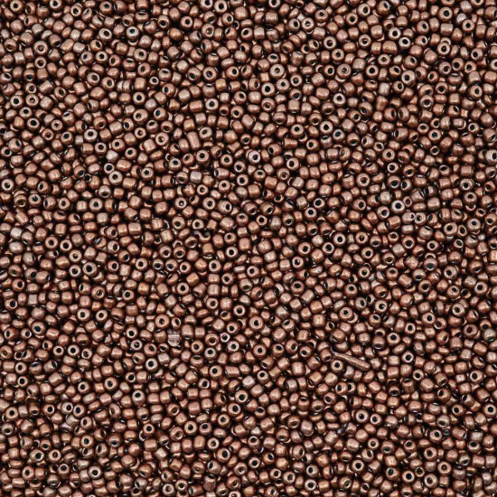 Бисер непрозрачный, цвет М904 коричневый матовый