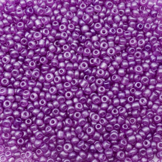 Бисер непрозрачный, цвет M906 сиреневый матовый