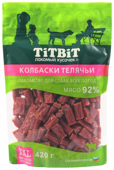 Лакомство для собак всех пород «Колбаски телячьи»