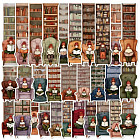 Набор закладок для книг «Девочка в кресле»