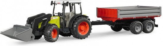 Трактор с погрузчиком и прицепом «Claas Nectis 267 F»