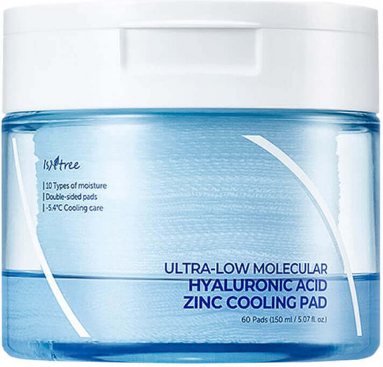 Увлажняющие пэды с охлаждающим эффектом «Ultra-Low Molecular Hyaluronic Acid Zinc Cooling Pad»