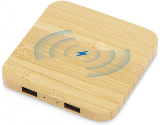 USB-хаб с беспроводной зарядкой «Plato»