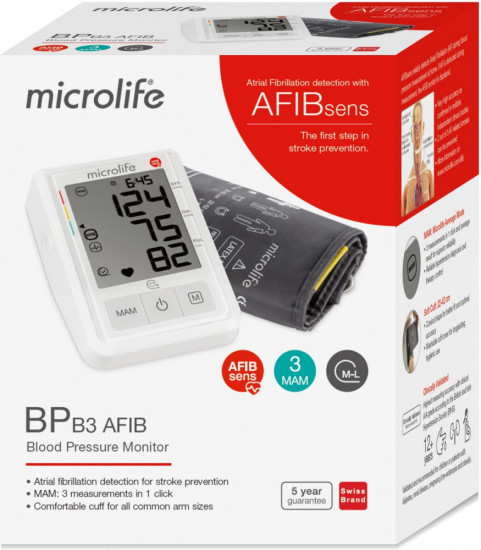 Тонометр автоматический на плечо «BP B3 AFIB»