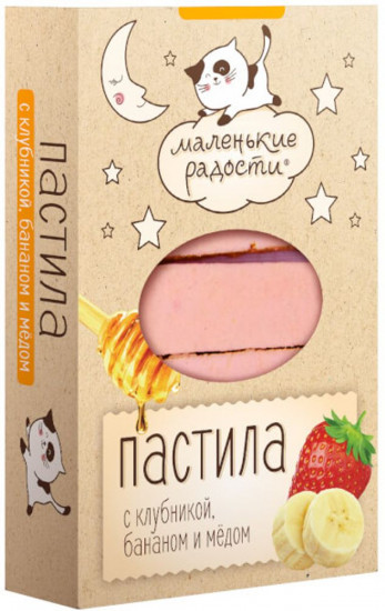 Пастила с клубникой, бананом и мёдом «Маленькие радости»