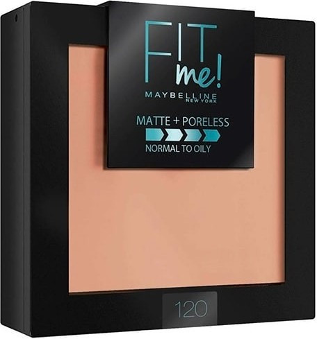 Пудра для лица «Fit Me Matte+Poreless», оттенок 120 Темно-бежевый