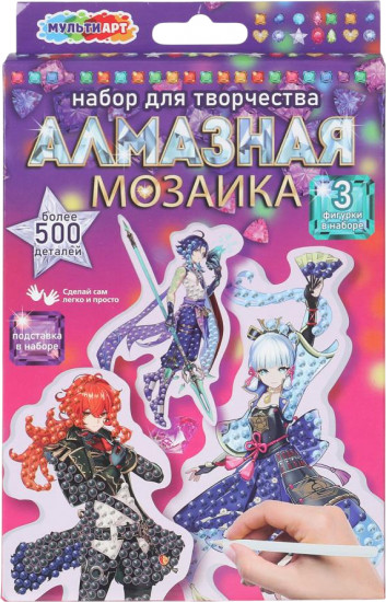 Мозаика кристальная на подставке «Геншин»