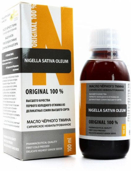 Масло черного тмина сирийское нефильтрованное «Nigella Sativa Oleum»