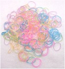 Силиконовые резиночки для плетения браслетов «Rainbow Loom», блестящий микс