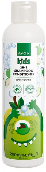 Детский шампунь-кондиционер с яблочным ароматом