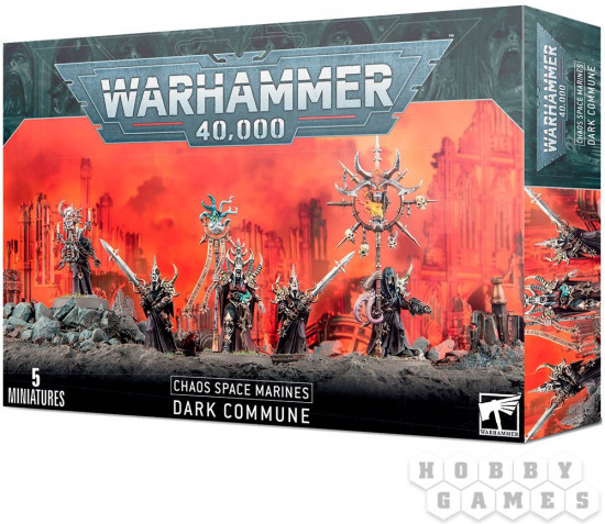 Набор фигурок-миниатюр сборных «WH40K: Chaos Space Marines Dark Commune»