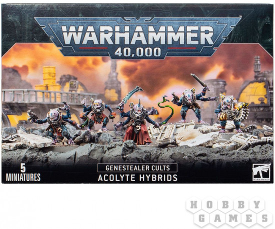 Набор фигурок-миниатюр «Genestealer Cults Acolyte Hybrids»
