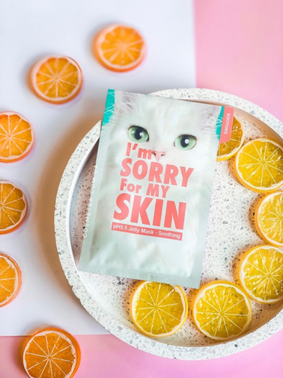 Маска для лица успокаивающая «I’m Sorry For My Skin Jelly Mask Soothing»