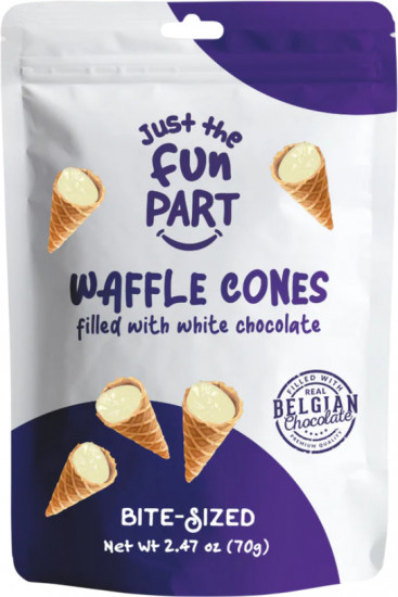 Вафельные рожки с белым шоколадом «Waffle cones filled with white chocolate»