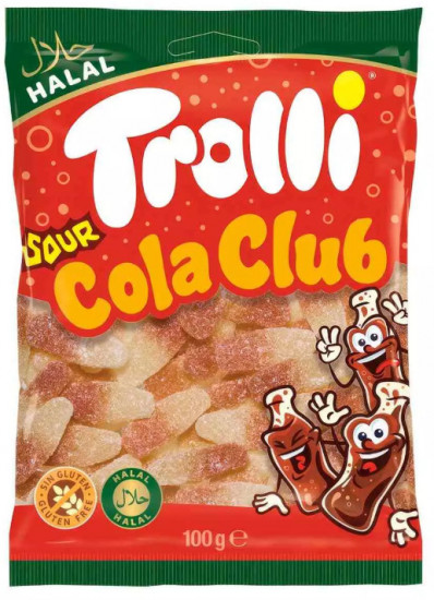 Жевательный мармелад со вкусом колы и кислой посыпкой «Sour Cola Club»