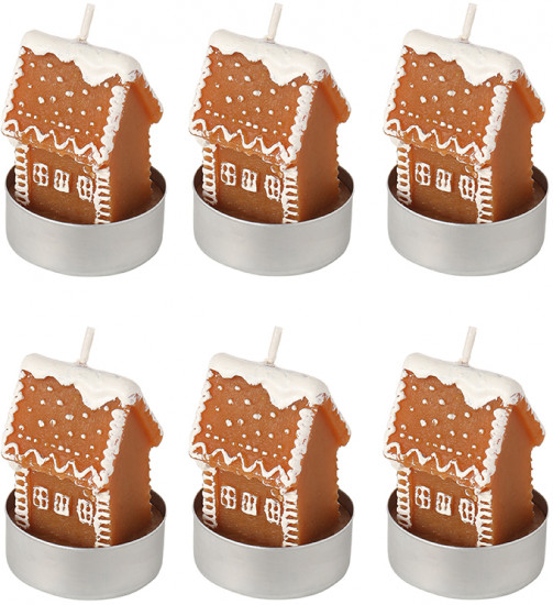 Набор декоративных свечей «Gingerbread houses»