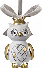 Украшение ёлочное «Королевская сова золотая»