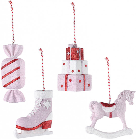 Набор ёлочных украшений «Pink fairytale»