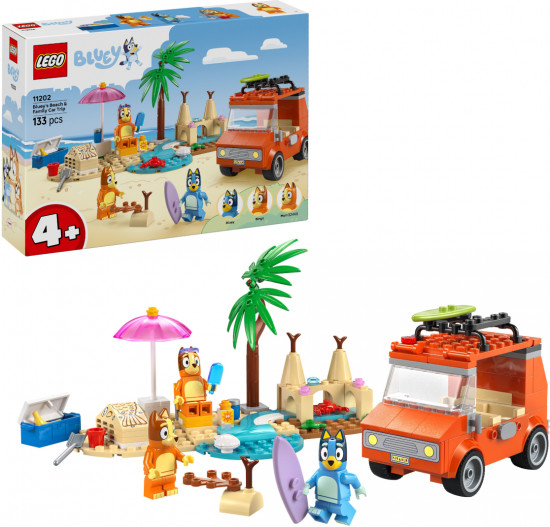 Конструктор LEGO® 11202 Пляжная и семейная поездка на машине Блуи