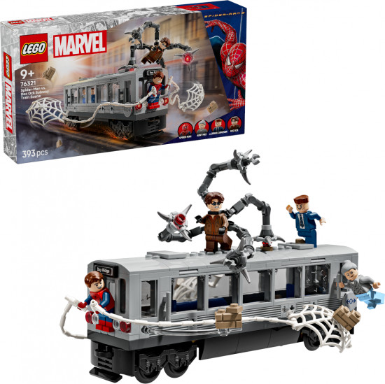 Конструктор LEGO® 76321 Человек-паук против Доктора Осьминога на поезде метро