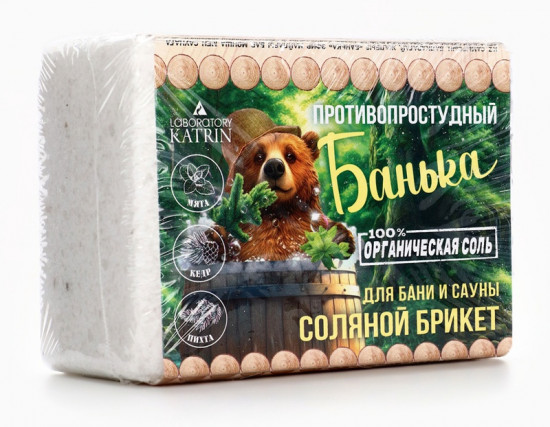 Соляной брикет для бани и сауны «Банька»
