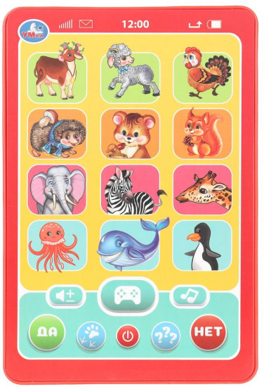 Мини-планшет обучающий «Игры со зверятами»