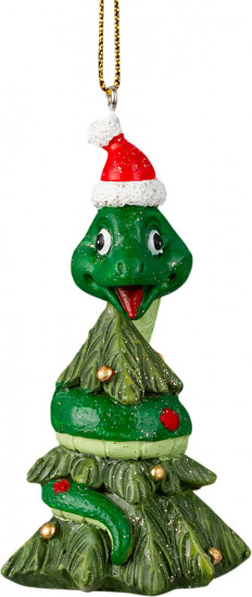 Украшение ёлочное «Змея на ёлке»