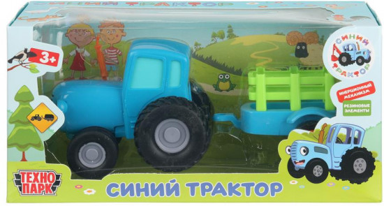 Машина инерционная «Синий Трактор с телегой»