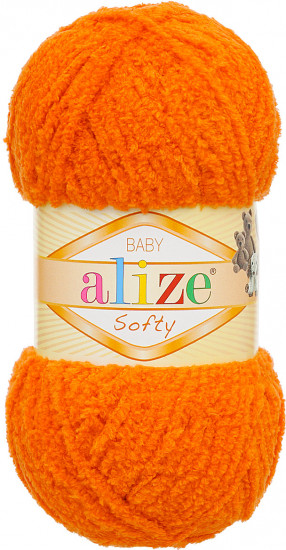 Пряжа для вязания «Softy», цвет 6 оранжевый