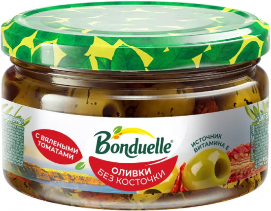 Оливки без косточки с вялеными томатами