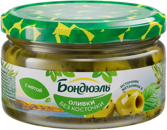 Оливки без косточки с мятой