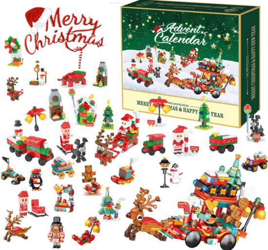 Адвент-календарь новогодний с конструктором