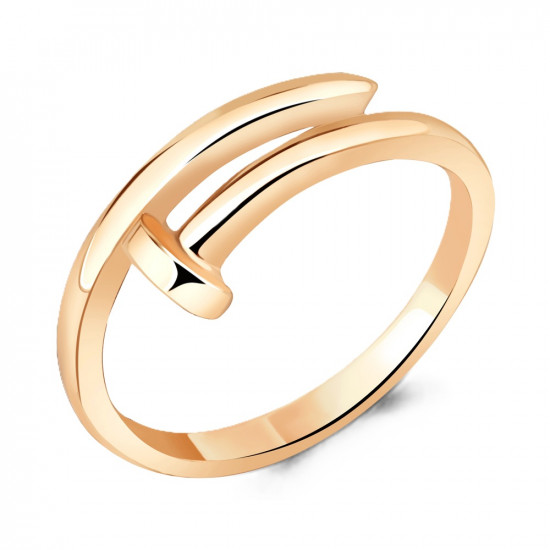 Кольцо на вторую фалангу из золоченого серебра