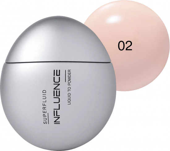 Тональная основа для лица с эффектом пудры «Liquid to powder foundation superfluid», оттенок 02 Light